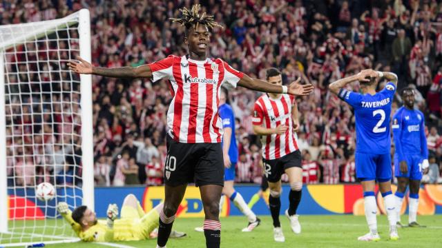 Nico Williams celebra su gol sobre el Rangers en su última aparición. / ATHLETIC CLUB Nico Williams celebra su gol sobre el Rangers en su última aparición. / ATHLETIC CLUB