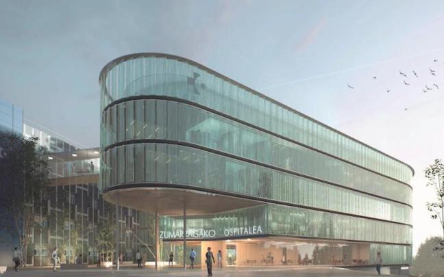 Aspecto que tendrá el nuevo edificio que va a construir el Gobierno Vasco en el hospital de Zumarraga / Estudio Beldarrain Aspecto que tendrá el nuevo edificio que va a construir el Gobierno Vasco en el hospital de Zumarraga