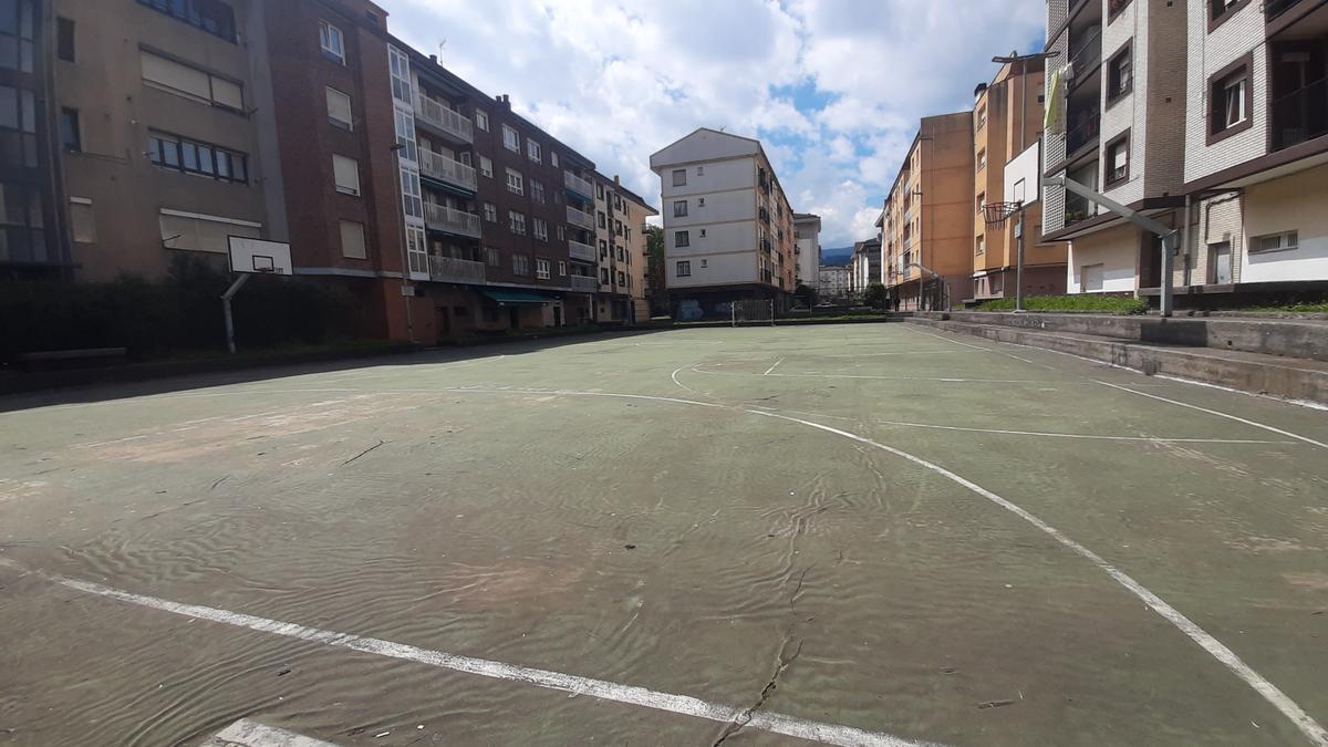 La plazoleta de Andramari renovará su imagen tras las obras de reurbanización.