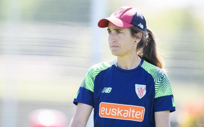 Iraia Iturregi, durante una sesión de entrenamiento Iraia Iturregi, durante una sesión de entrenamiento