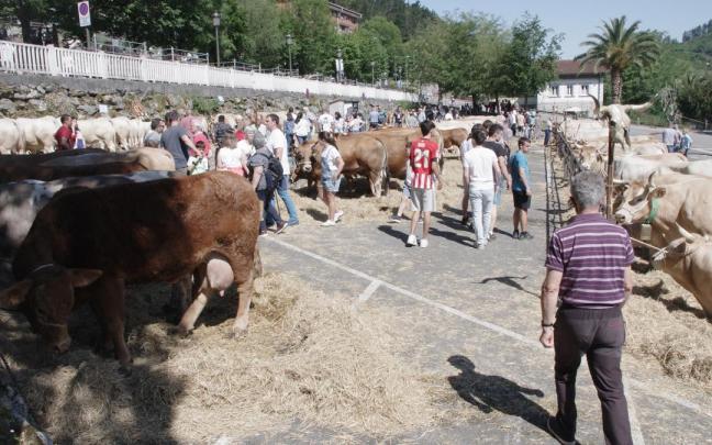 El principal atractivo de la jornada del sábado volverá a ser la feria de ganado / Jon Urutxurtu El principal atractivo de la jornada del sábado volverá a ser la feria de ganado