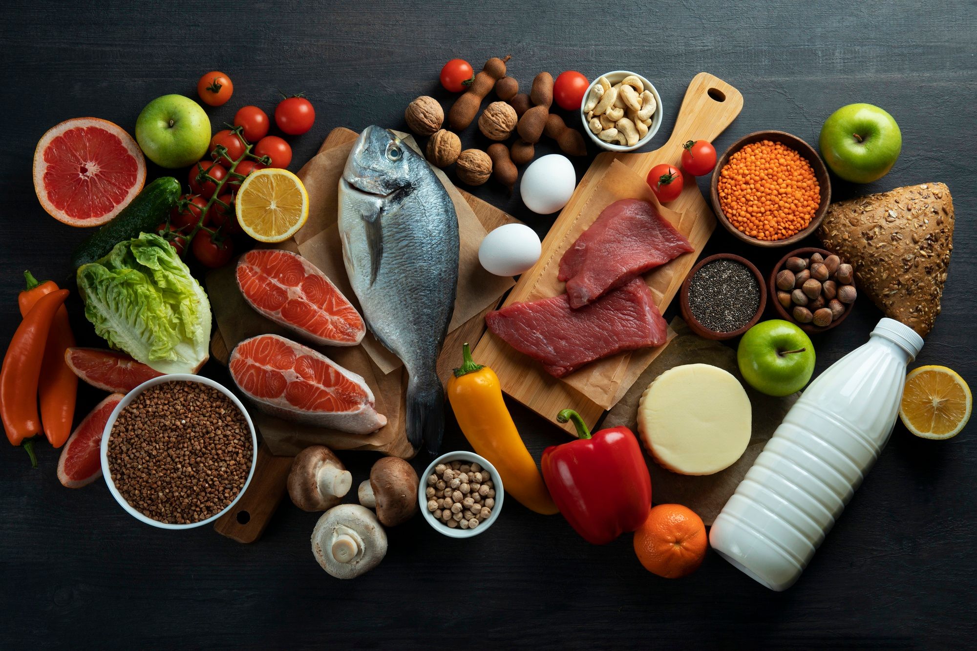 Alimentos aptos para mantener una dieta equilibrada.