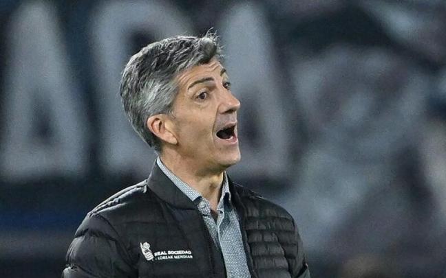 Imanol, durante el partido en el Estadio Olímpico de Roma Imanol, durante el partido en el Estadio Olímpico de Roma