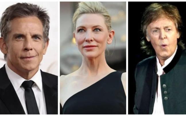 Ben Stiller, Cate Blanchett y Paul McCartney, algunos de los firmantes. / Efe Ben Stiller, Cate Blanchett y Paul McCartney, algunos de los firmantes.